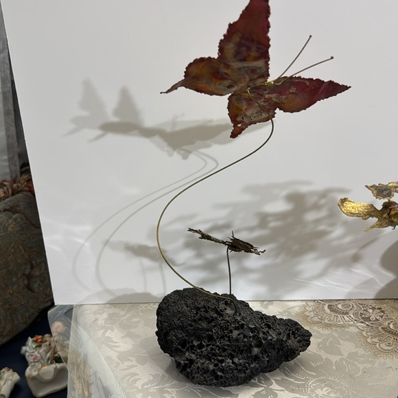 Elegant Butterfly Metal Sculpture - Picture 5 of 5